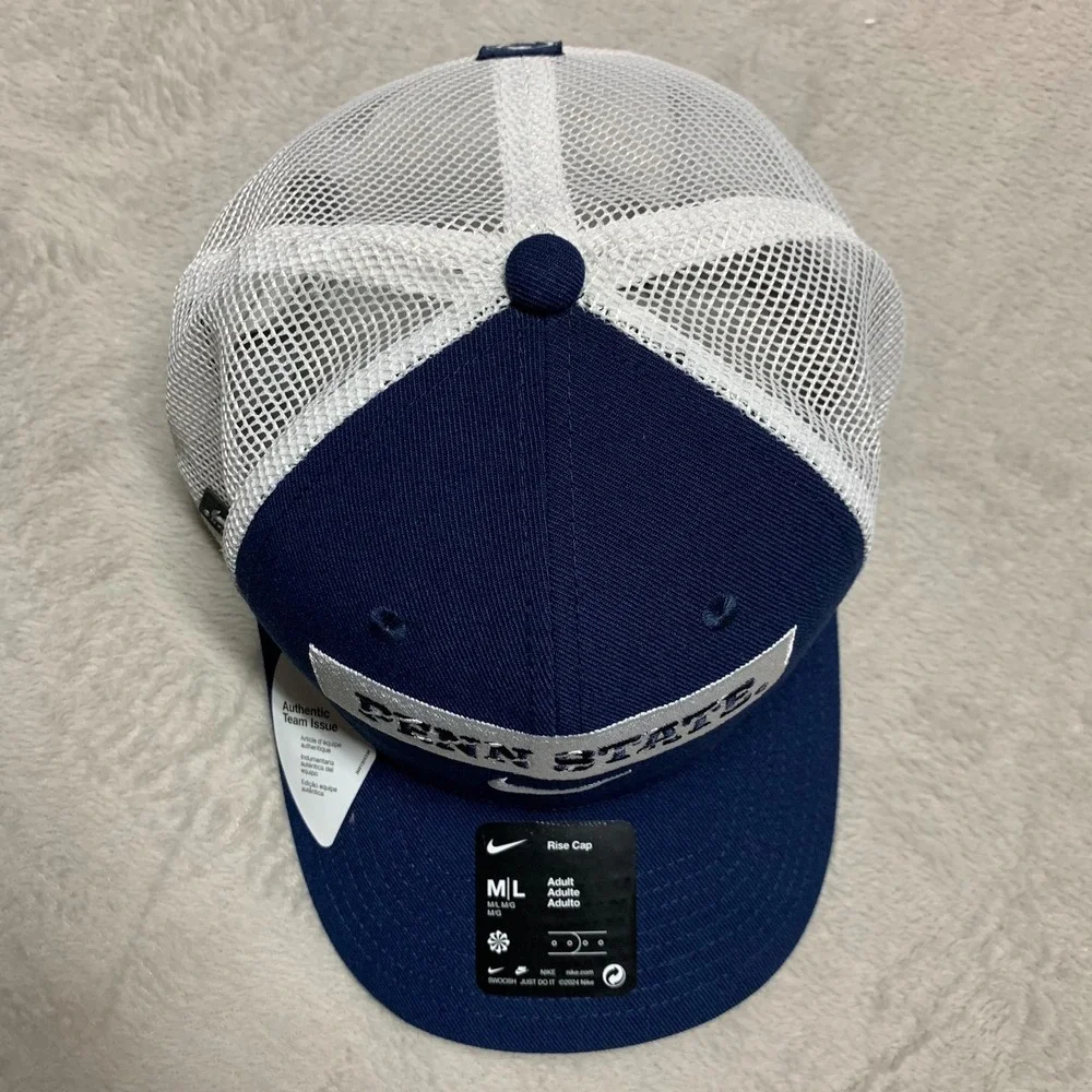 NWT Nike Engineered On Field Penn State Nittany Lions Rise Snap Back Cap M/L Hat